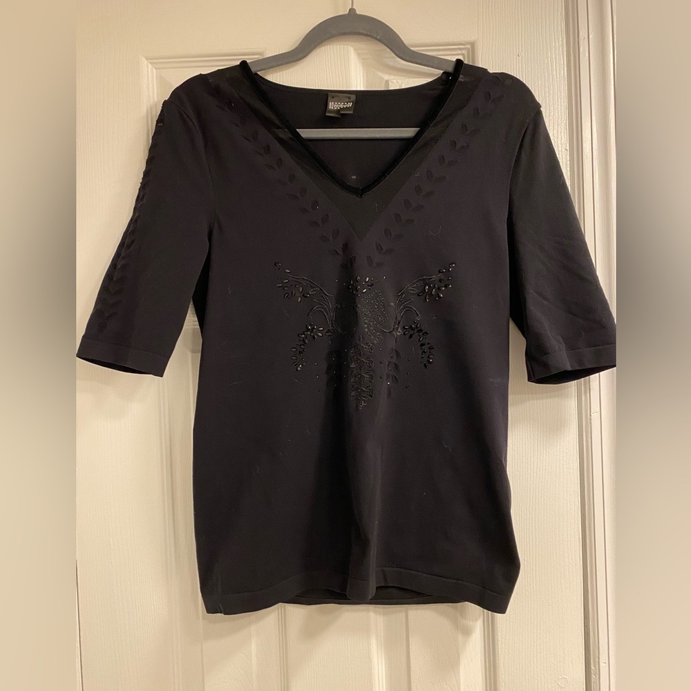 Wolford Swarovski Crystal Sheer Top